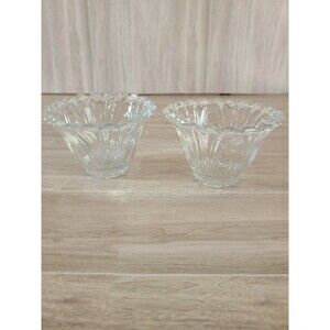 KIG Indonesia Clear Glass Bowls – Dessert Dishes Votives Tealight Candle Holders